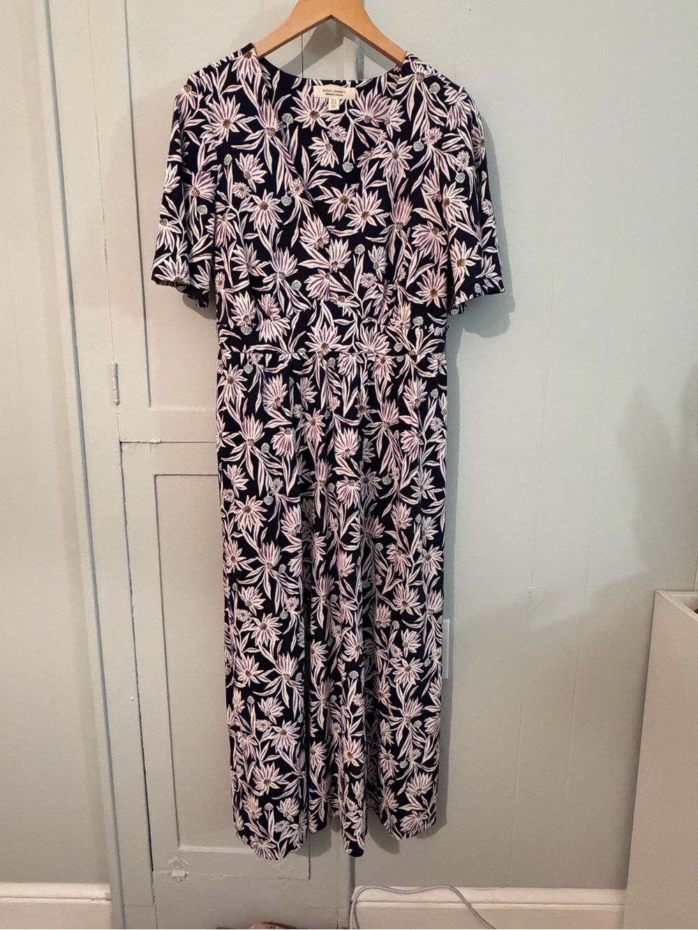 Seasalt Cornwall Navy Floral Organic Cotton Dress